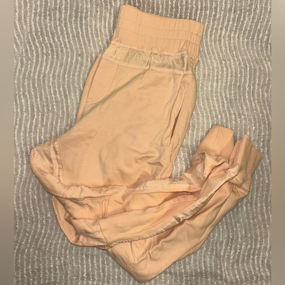 Pastel Orange Joggers XS Young Fabulous and Broke Athleisure
